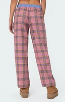 Edikted Plaid & Stripe Pants