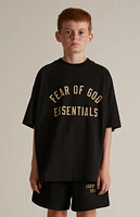 Fear of God Essentials Kids Black Crew Neck T-Shirt