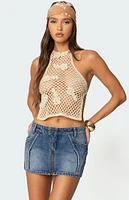 Edikted Syd Backless Crochet Top