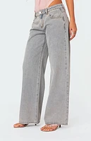 Edikted Bow Pocket Relaxed Jeans