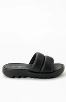 Reebok Women's Black Cardi B Slide Sandals