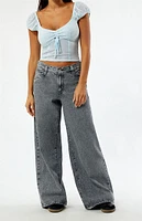 Levi's Black Acid Wash '94 Baggy Wide Leg Jeans