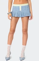 Edikted Kayleigh Contrast Plaid Mini Skort