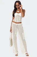 Edikted Ines Sheer Crochet Corset