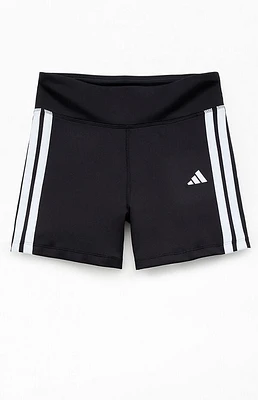 adidas Kids Black 3 Stripe Bike Shorts