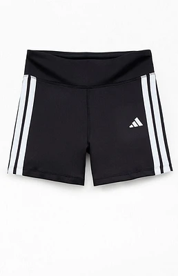 adidas Kids Black 3 Stripe Bike Shorts