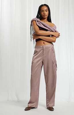 PacSun Satin Cargo Pants