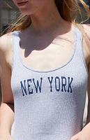 John Galt Heather Grey New York Tank Top