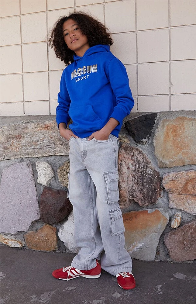 Pacsun Kids Gray Baggy Cargo Jeans