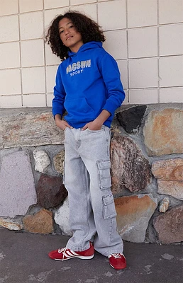 Pacsun Kids Gray Baggy Cargo Jeans
