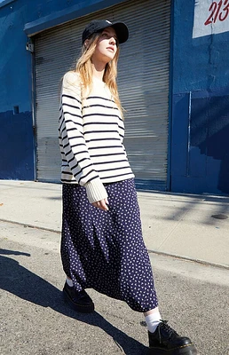 John Galt White & Blue Striped Brianna Sweater