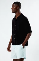 Pacsun Black Boxy Button Down Shirt