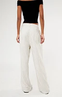 LA Hearts Pinstripe Linen Trousers