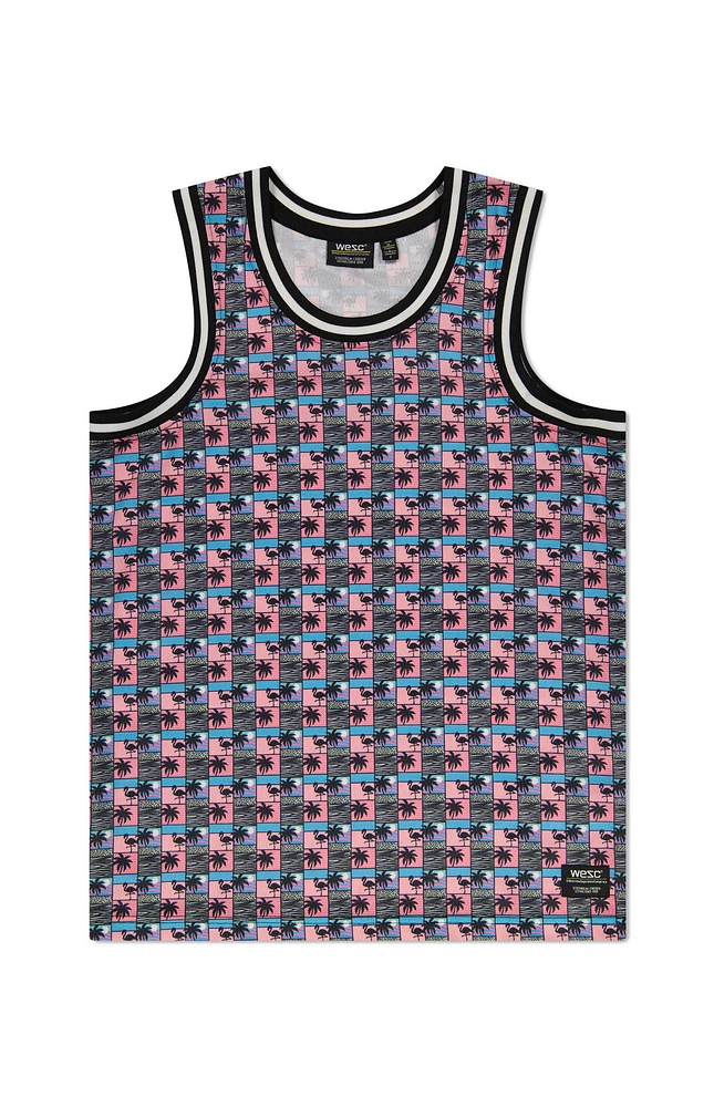 WeSC America Inc Basketball Paradise Lost Scenery AOP Tank Top