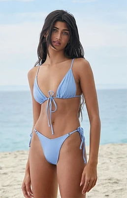 PacSun Eco Blue Faye Triangle Bikini Top