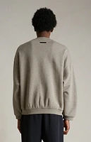 Fear of God Essentials Heather Grey University Fleece Crew Neck Sweatshirt