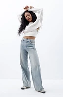 PacSun Cali Light Indigo Tint Baggy Boyfriend Jeans