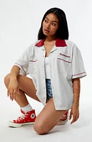 Budweiser By PacSun Colorblocked Bowling Shirt