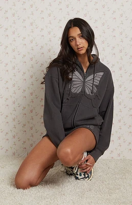 Pacsun Butterfly Full Zip Hoodie