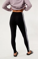 adidas Black Future Icon 3-Stripes Leggings