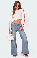 Edikted Low Rise Wide Leg Jeans