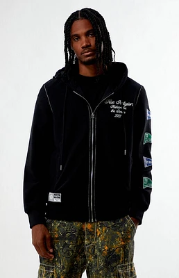 True Religion Reverse Terry Zip Up Hoodie