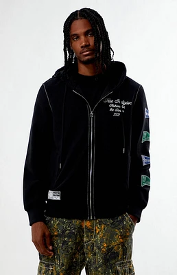 True Religion Reverse Terry Zip Up Hoodie