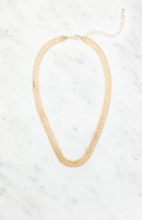 LA Hearts Chunky Chain Layered Necklace