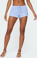 Edikted Lira Gingham Shorts
