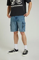 Pacsun Medium Indigo Zip Off Baggy Cargo Jeans