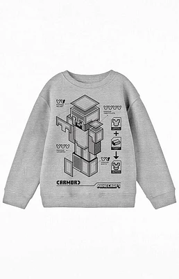 Kids Minecraft Crew Neck Sweatshirt