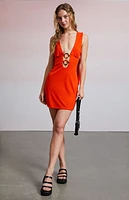 Third Charm Maya Tie Strap Mini Dress