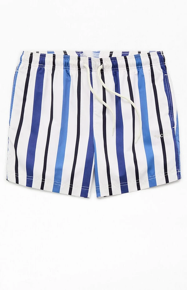 Pacsun Roosevelt Striped 4.5" Swim Trunks
