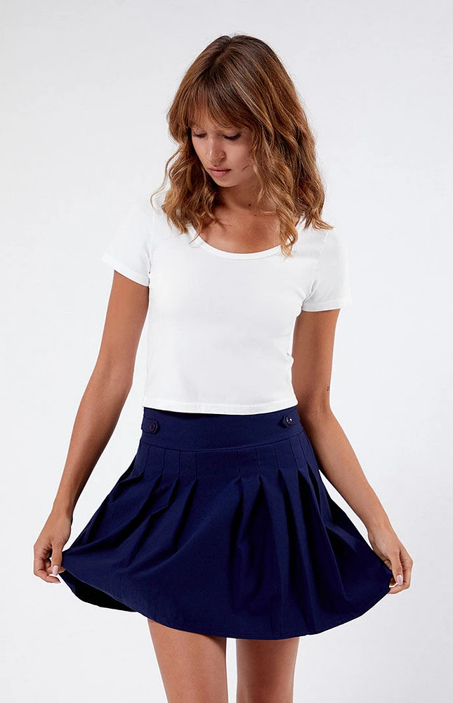 Daisy Street Pleated Mini Skirt