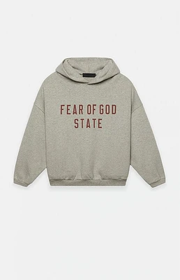 Fear of God Essentials Kids Dark Heather Oatmeal Fleece Hoodie