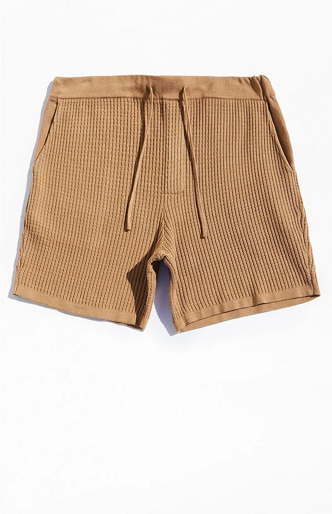 PacSun Brown Woven Knit Shorts