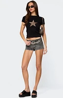 Edikted Narla Leopard Star T-Shirt