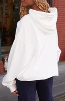 John Galt White Christy 44 Oversized Hoodie