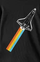 Kids NASA Rocket Rainbow Long Sleeve T-Shirt