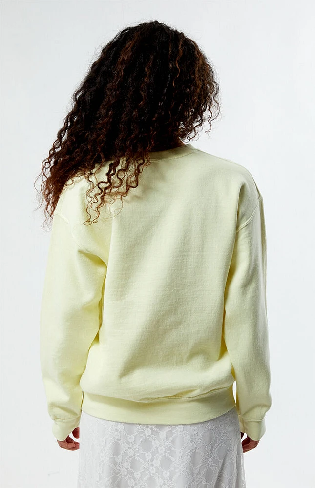 Golden Hour Florence Angel Wreath Crew Neck Sweatshirt
