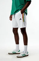 adidas Striped White Mesh Shorts