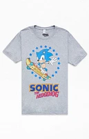 Kids Sonic The Hedgehog Skateboard T-Shirt