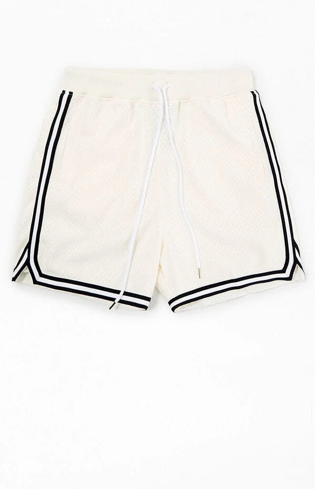 Mitchell & Ness Cream Gameday Mesh Shorts