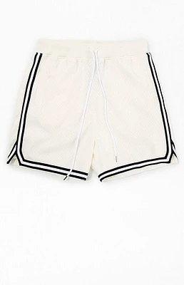 Mitchell & Ness Cream Gameday Mesh Shorts