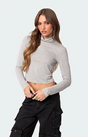 Edikted Honor Turtle Neck Top