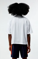 Pacsun Leagues Mesh Boxy Cropped Jersey T-Shirt