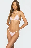 Edikted Clayton Lace Triangle Bikini Top