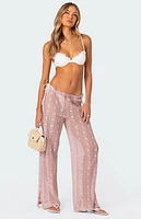 Edikted Embroidered Sheer Lace Pants
