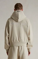 Fear of God Essentials Timber Classic Fleece Zip Up Hoodie