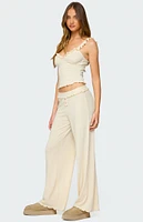 Edikted Posy Ruffle Pointelle Tank Top